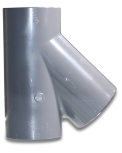 T-piece 90x90x90 PVC NP10 45deg